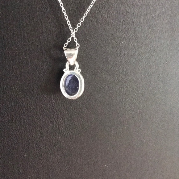 NWT- Sterling Silver & Tanzanite Necklace - Picture 5 of 6